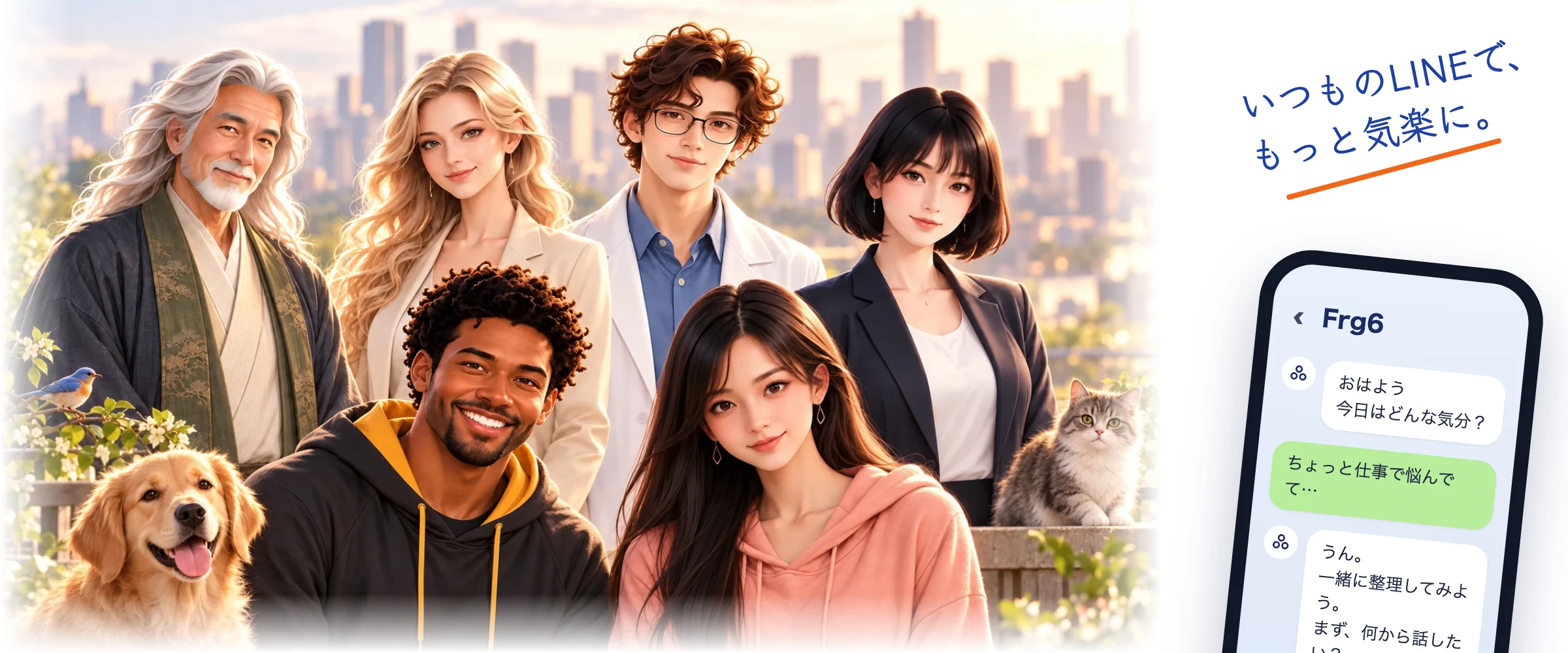 Friengers6のAIフレンドたち